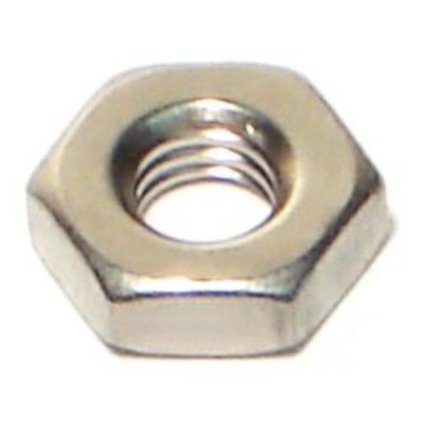Midwest Fastener Hex Nut, #10-32, 18-8 Stainless Steel, Not Graded, 25 PK 34532
